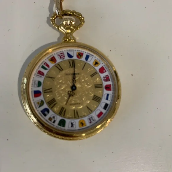 Bucherer Swiss necklace watch